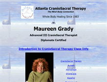 Tablet Screenshot of craniosacralhealing.com